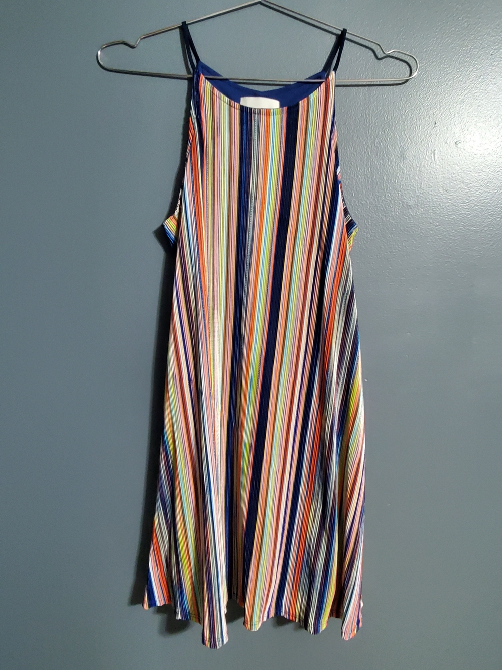 The Cove Multicolor Striped Halter Dress Women's Size Small